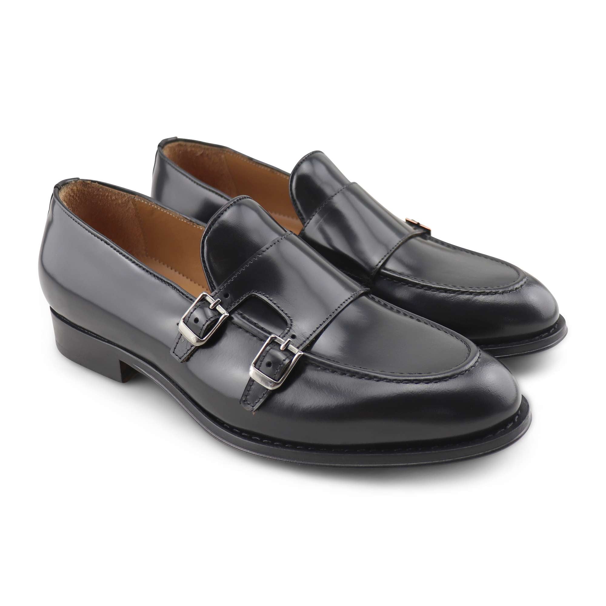 Double black abrasive leather