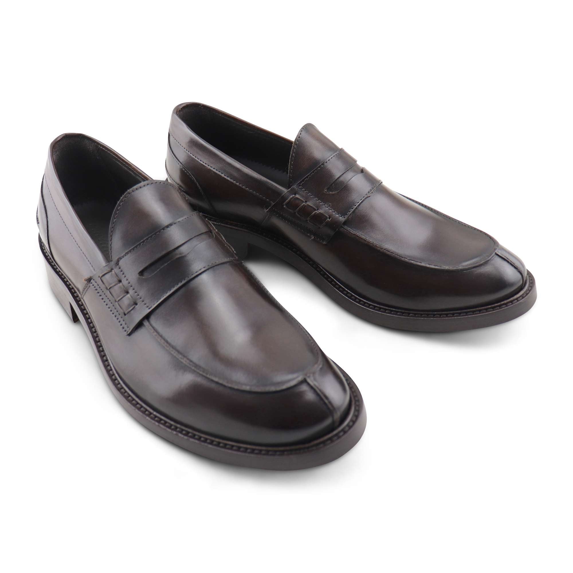 College testa di moro in pelle