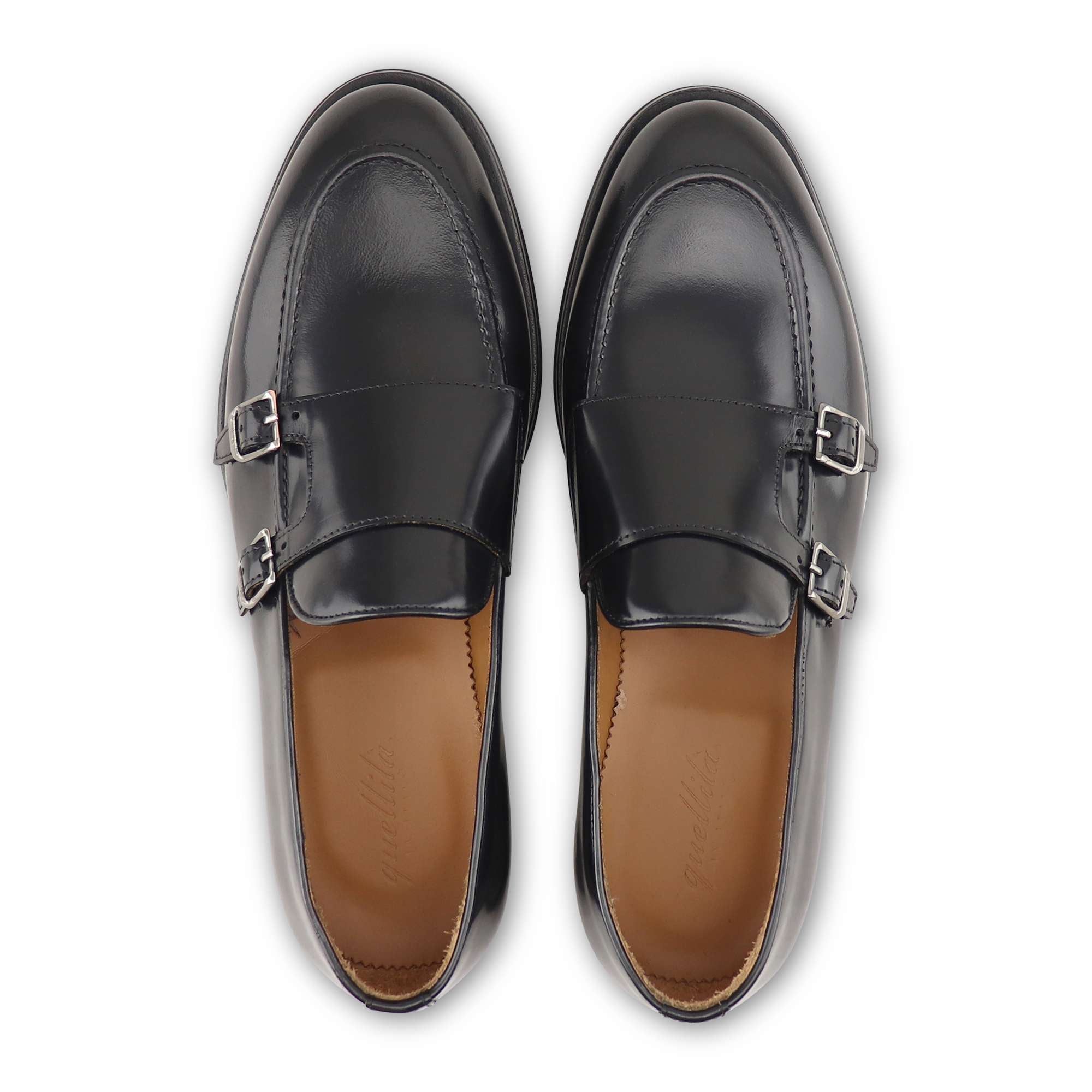 Double black abrasive leather