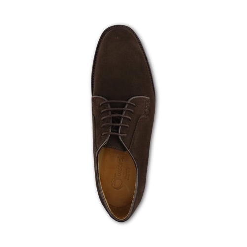 Dark brown suede goodyear derby
