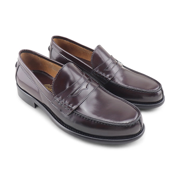 College in burgundy abraded leather