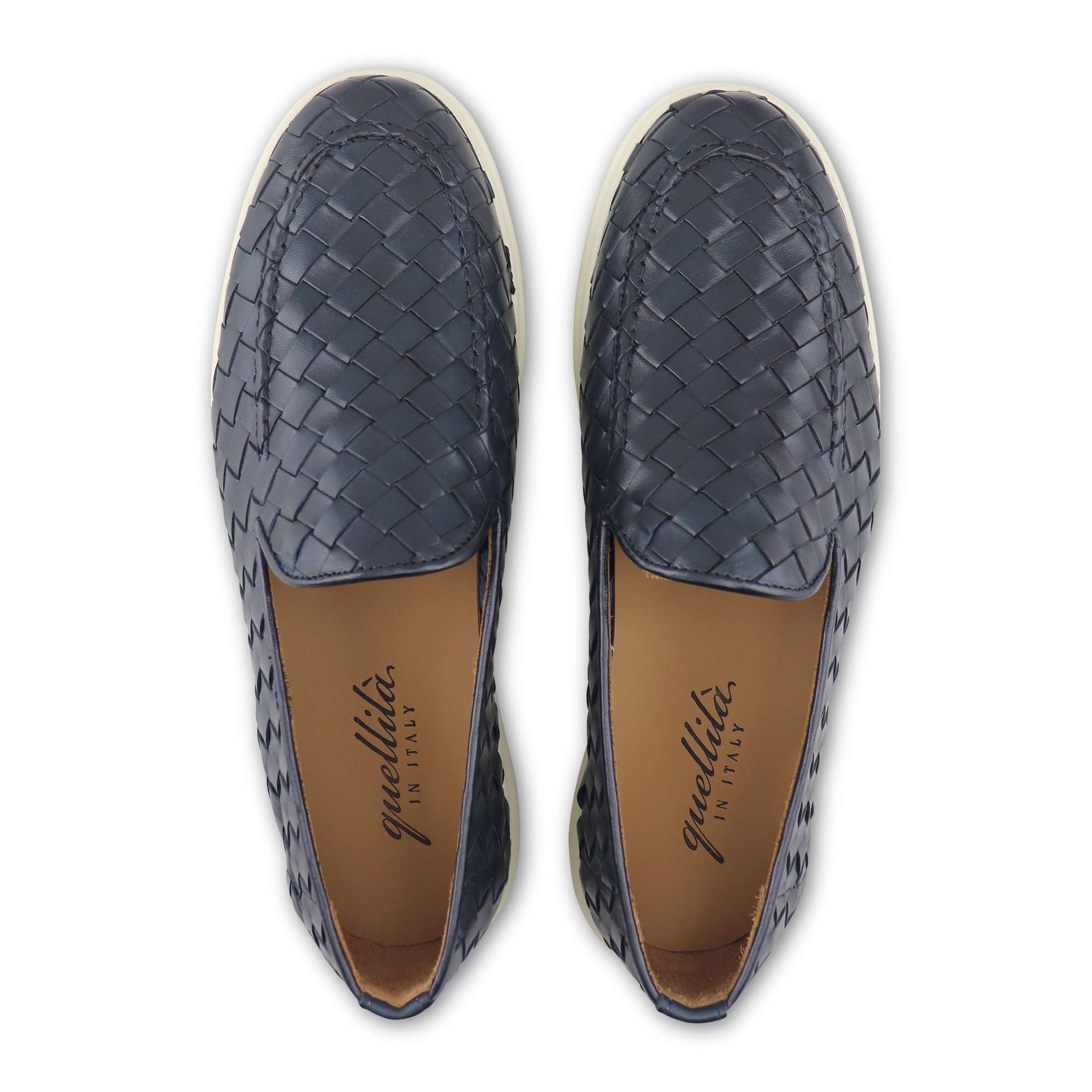 Mocassini vibram intreccio blu