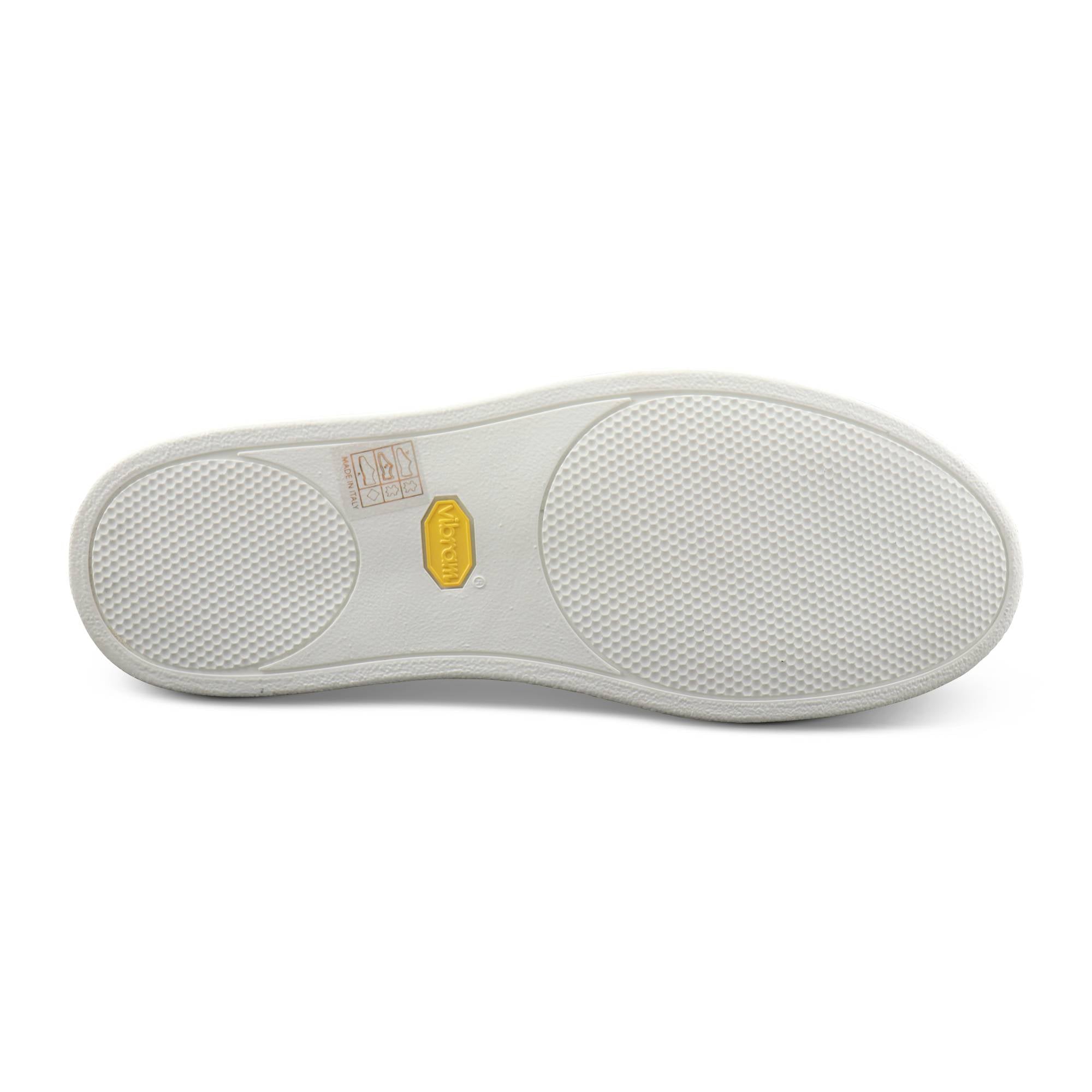 Blue hammered leather sneakers