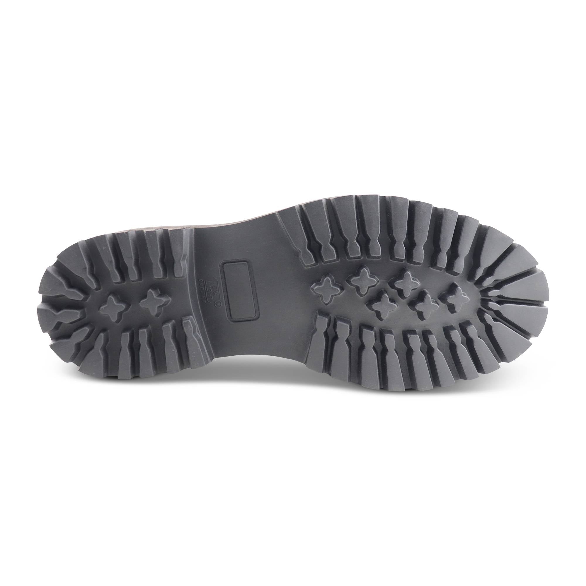 Dark brown suede boot