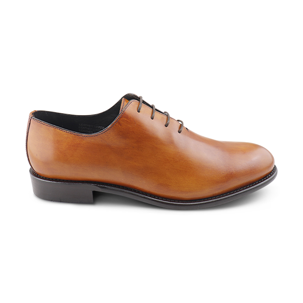 Caramel leather brogues