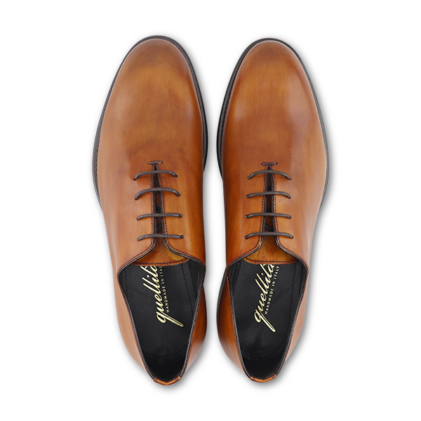 Caramel leather brogues