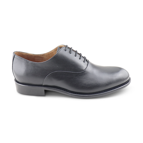 Black leather brogue