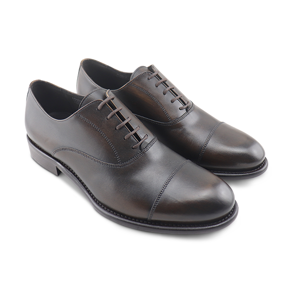 Dark brown leather brogue