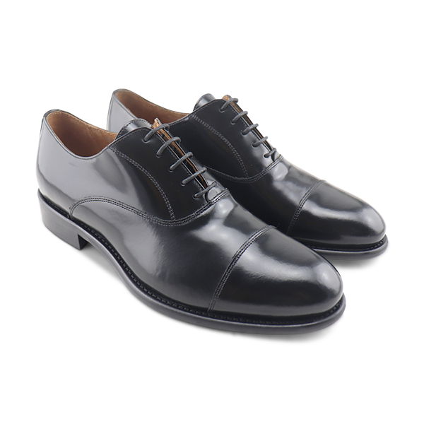 Black brushed leather brogue