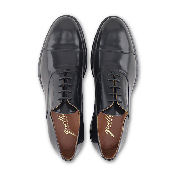 Black brushed leather brogue