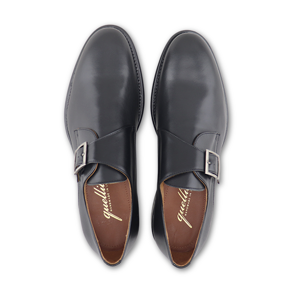 Black Leather Monk-Straps