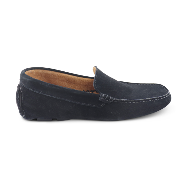 Vibram black suede moccasins