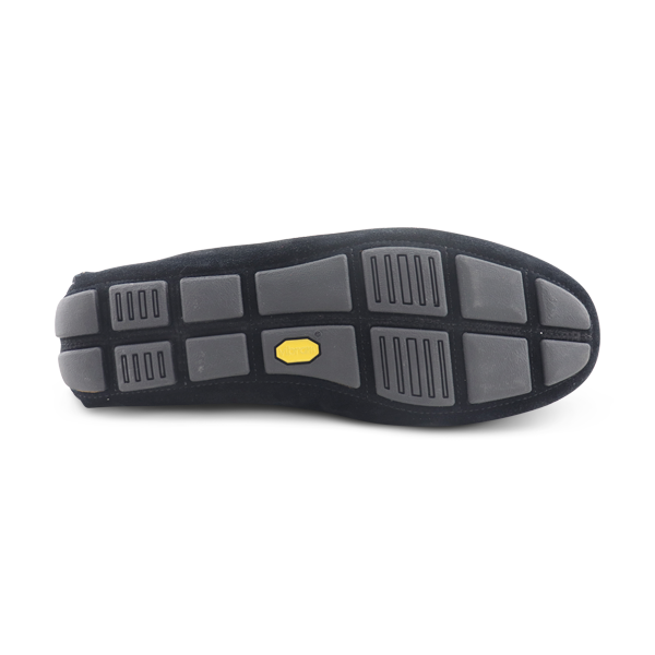 Vibram black suede moccasins