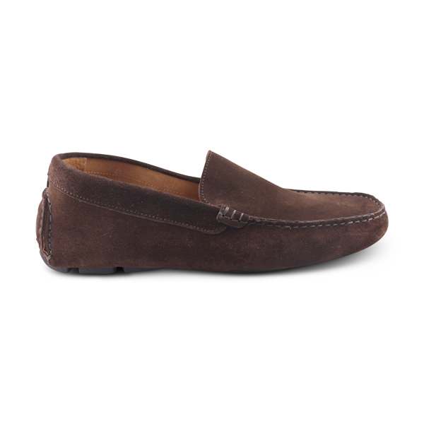Vibram moccasins suede dark brown