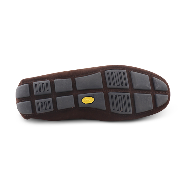 Vibram moccasins suede dark brown