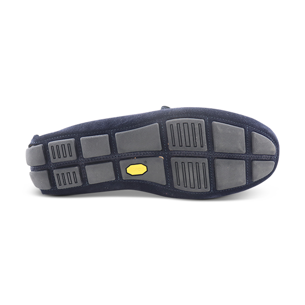 Mocassini Vibram camoscio blu