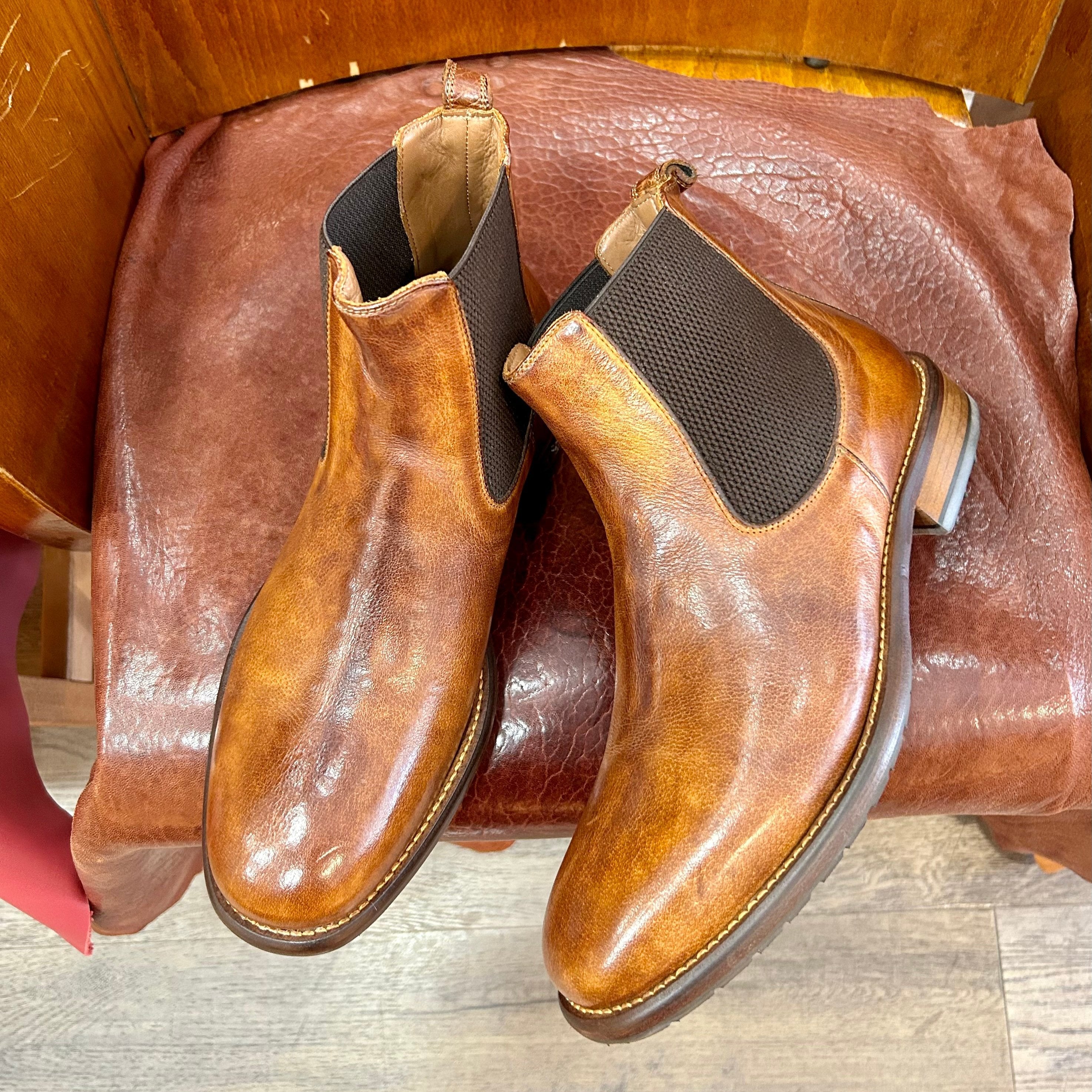 Beatles in buffalo leather