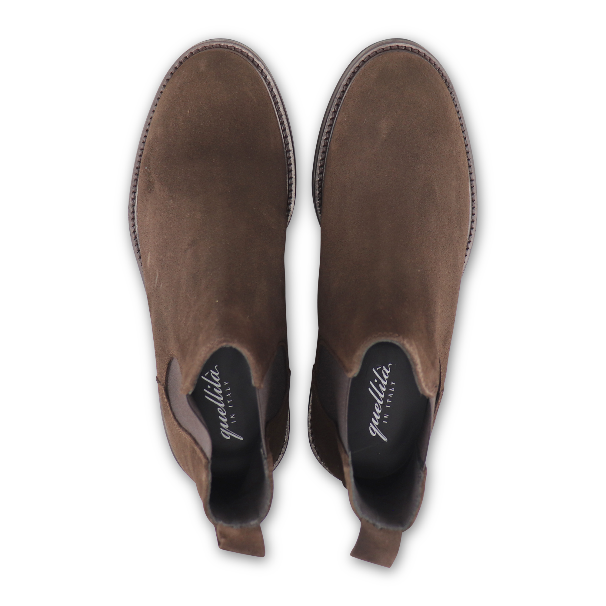 Chelsea dark brown suede