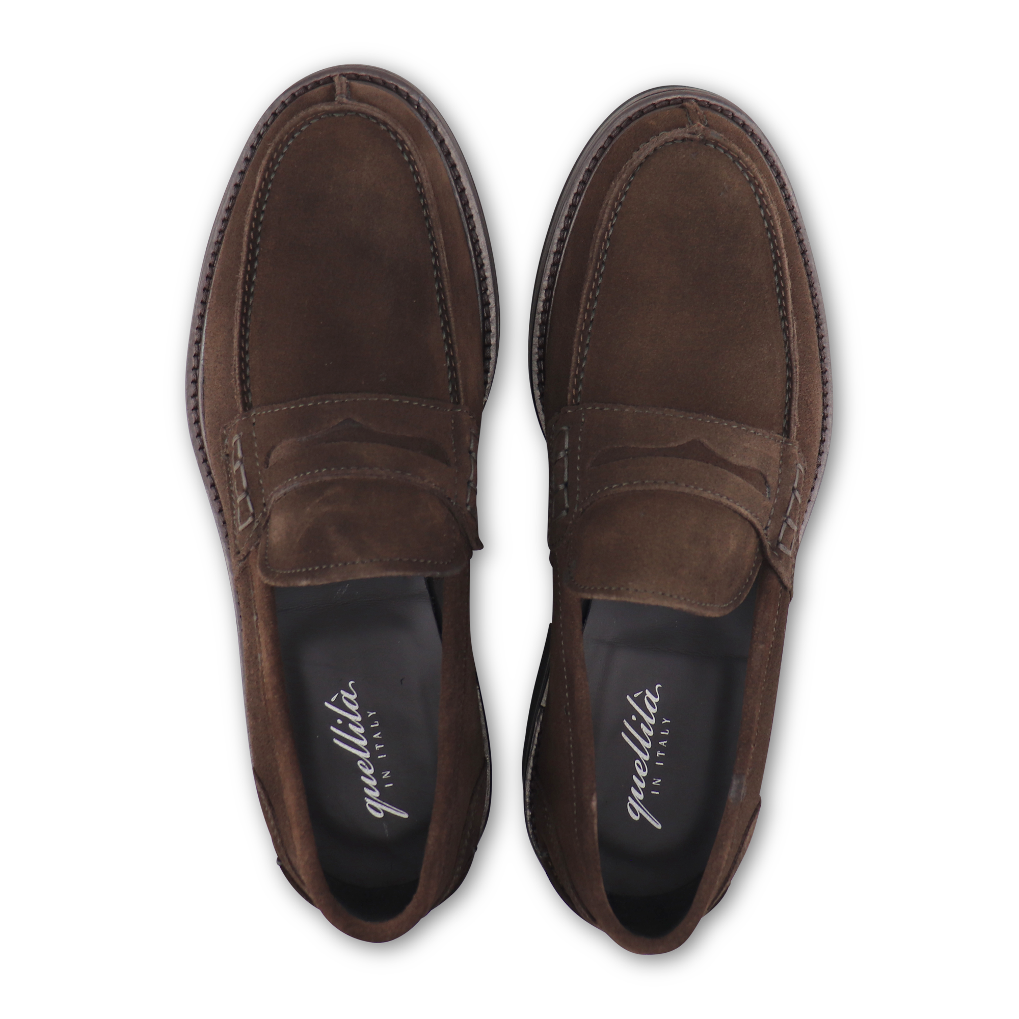 Dark brown suede college