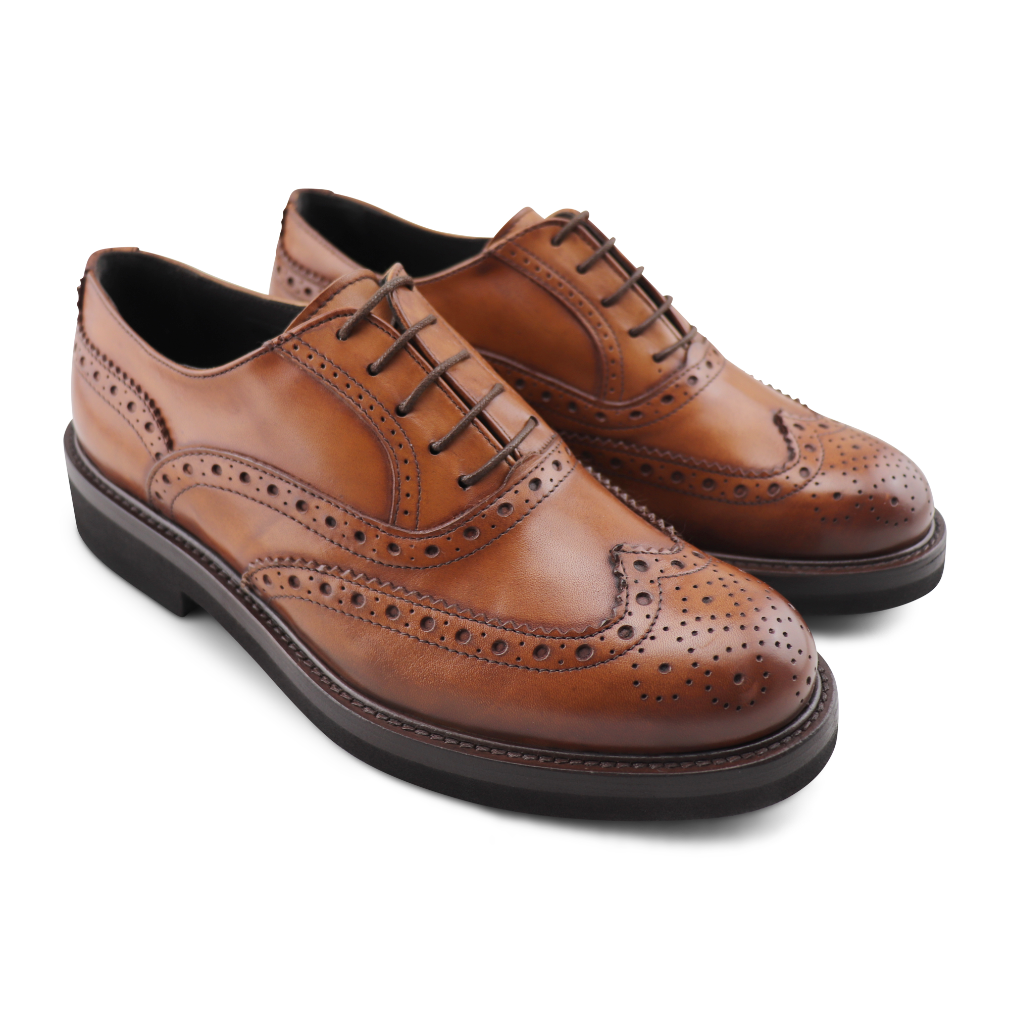 Leather Oxford in leather