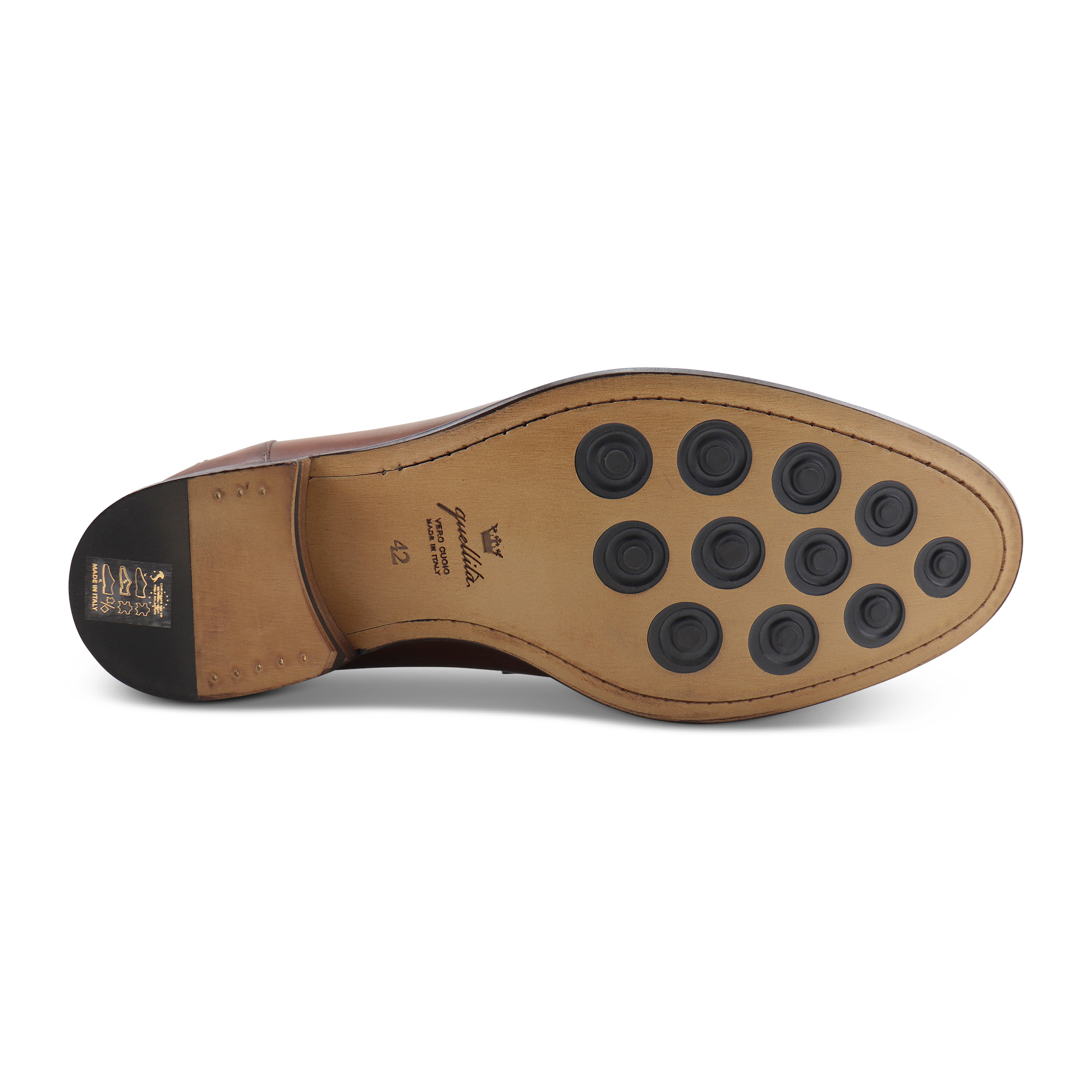 Leather brisee moccasins