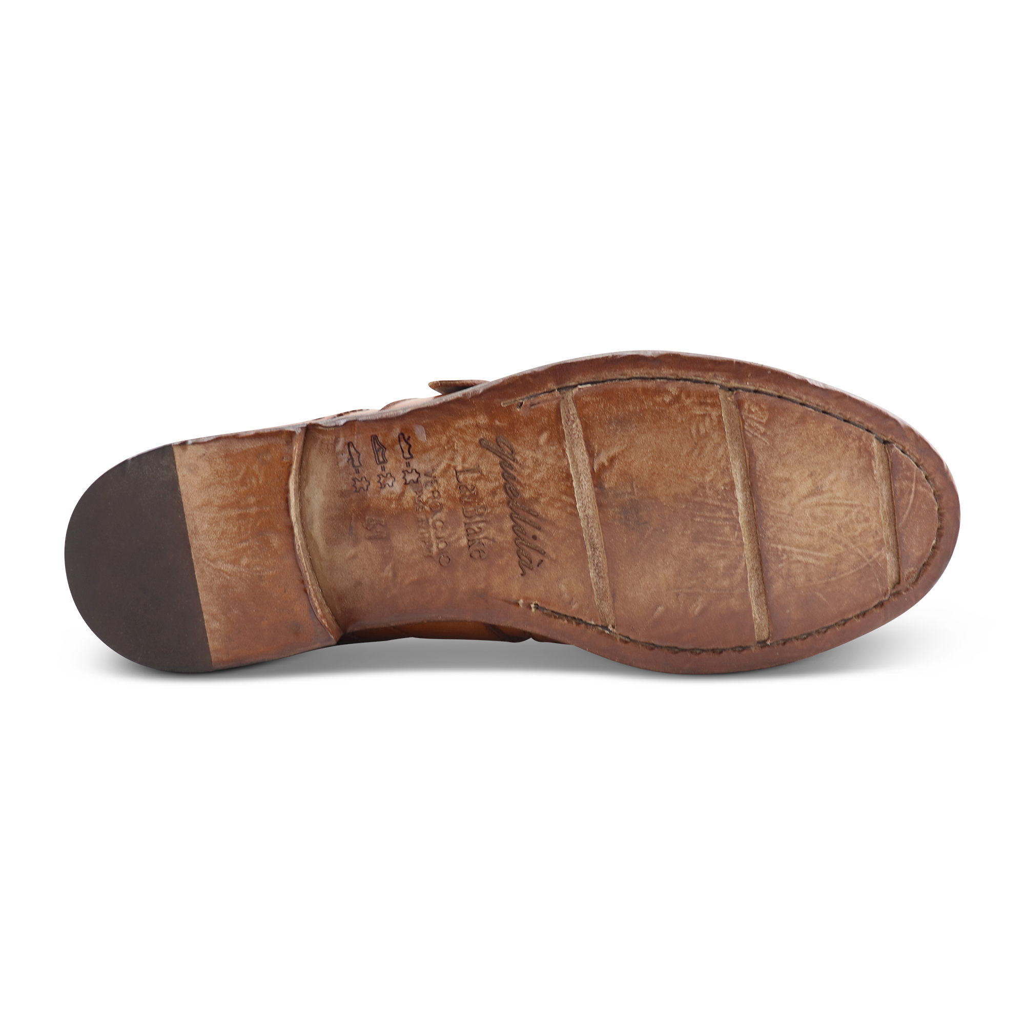 Kiltie Monk Strap buffalo leather
