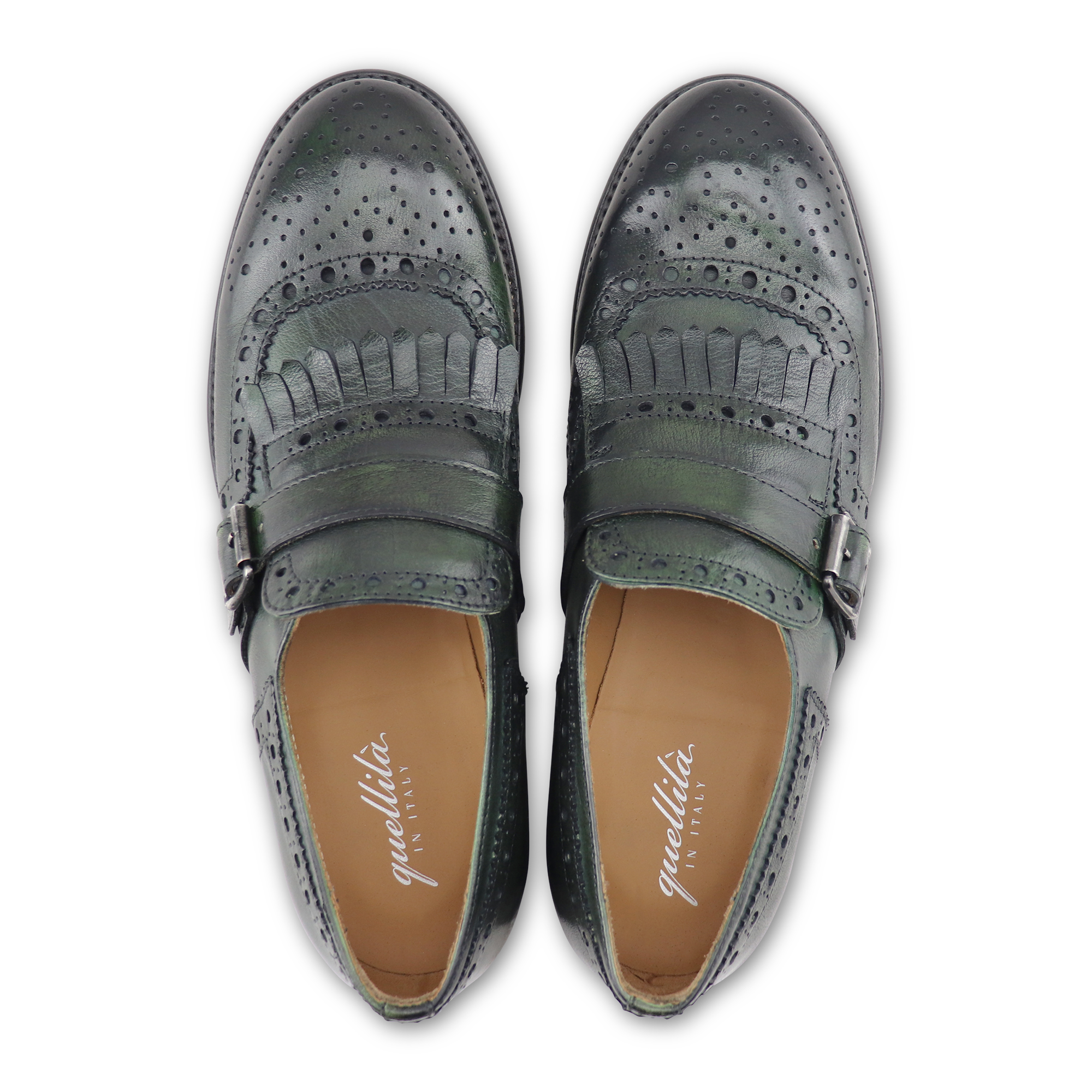 Kiltie Monk Strap buffalo green