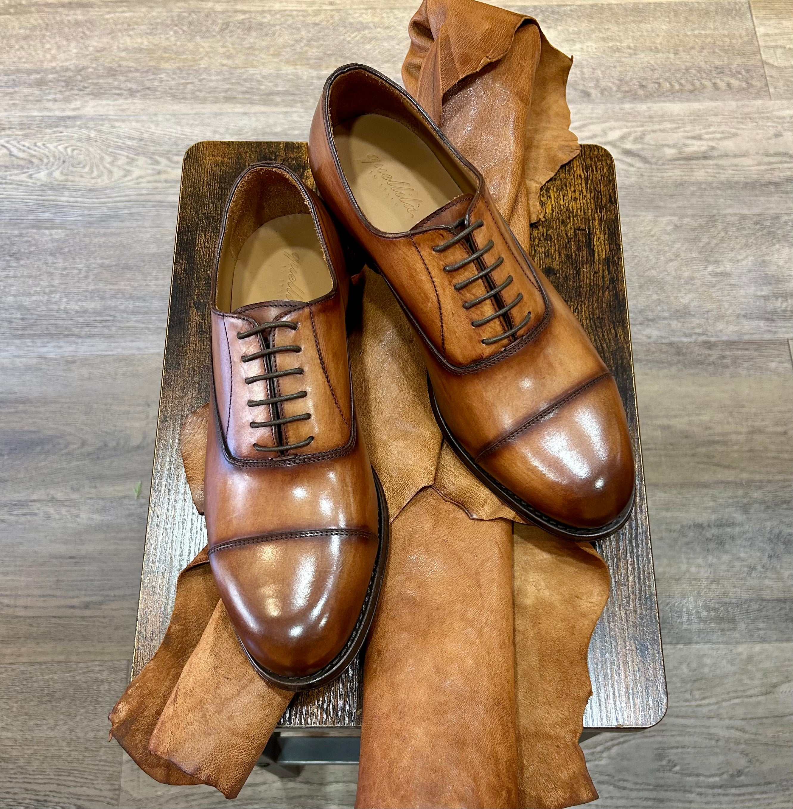 Brisee leather brogue