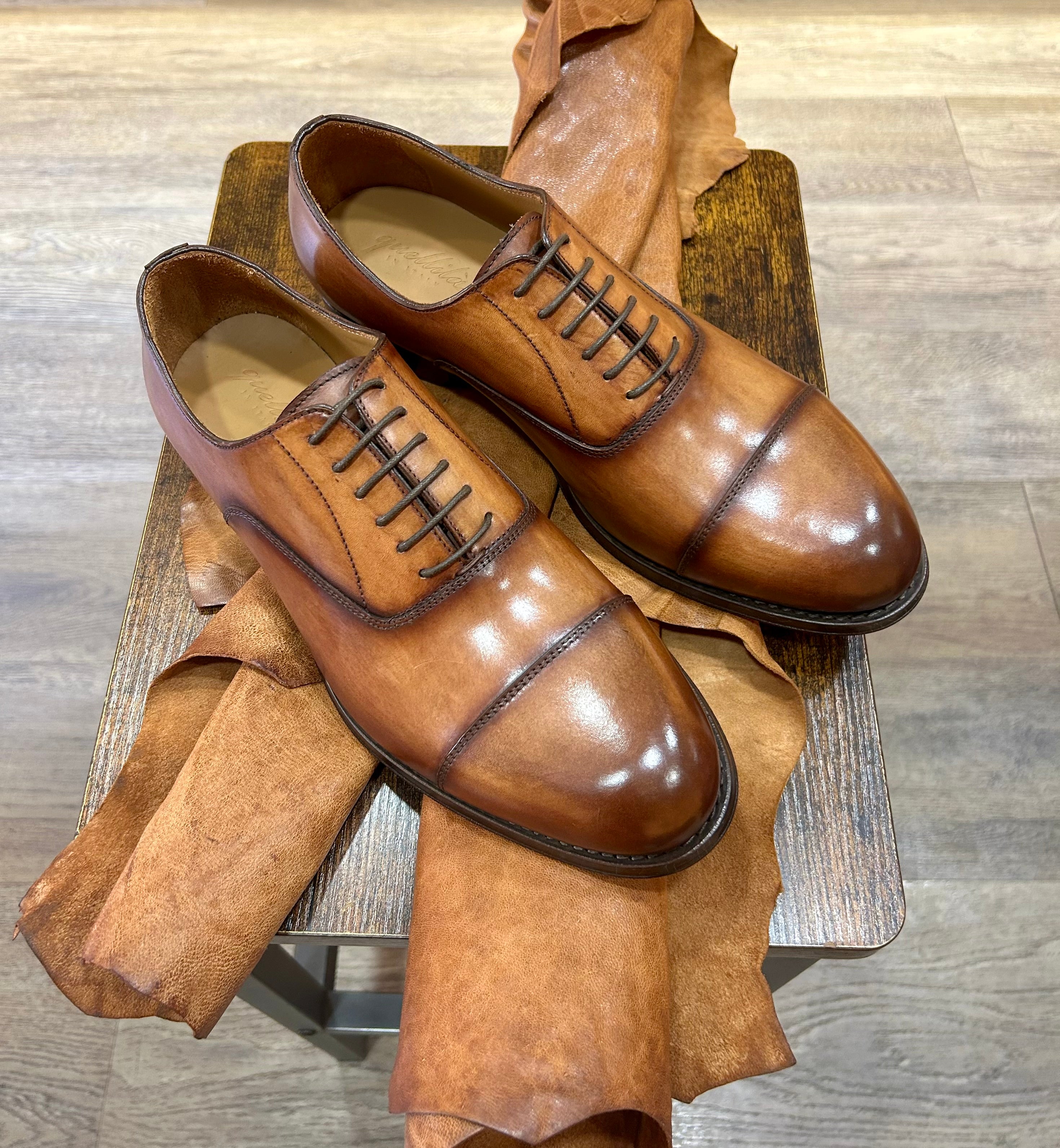 Brisee leather brogue