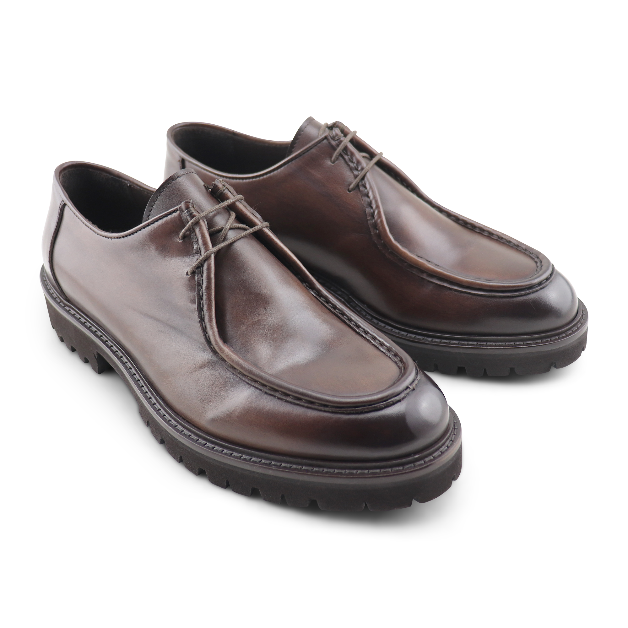 Derby ingegnere testa di moro in pelle