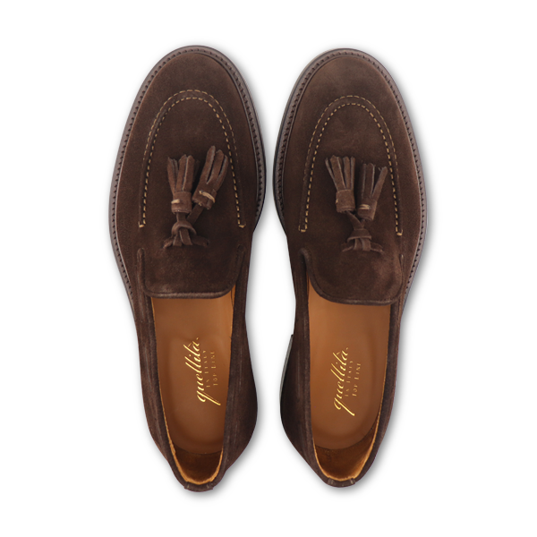 Tassel suede dark brown