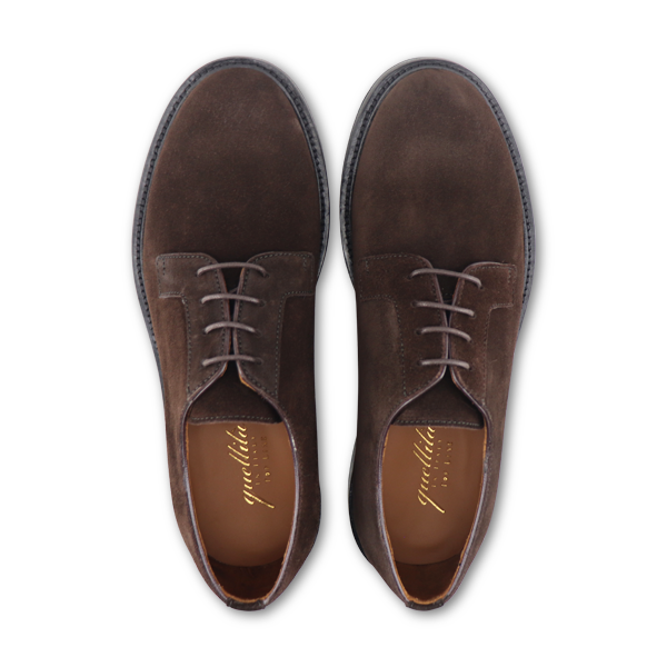 Derby testa di moro in camoscio