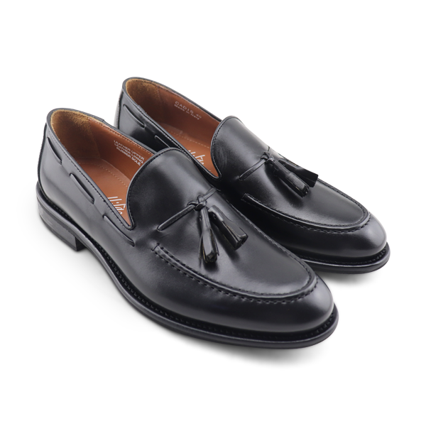 Black leather tassel