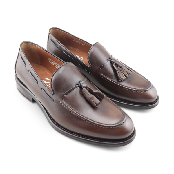 Dark brown leather tassel