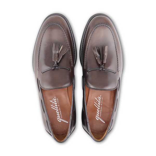 Dark brown leather tassel