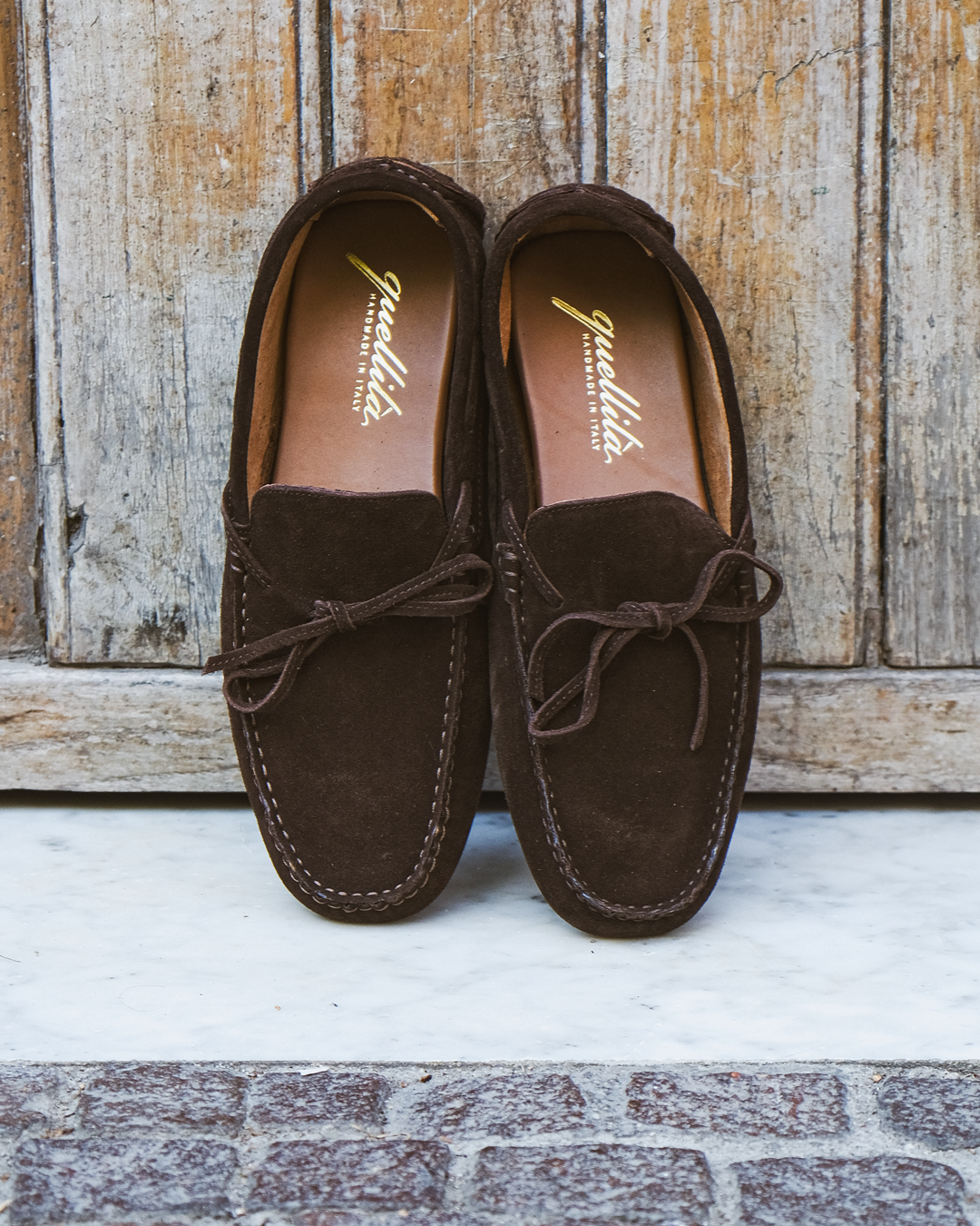 Mocassini Vibram camoscio moro