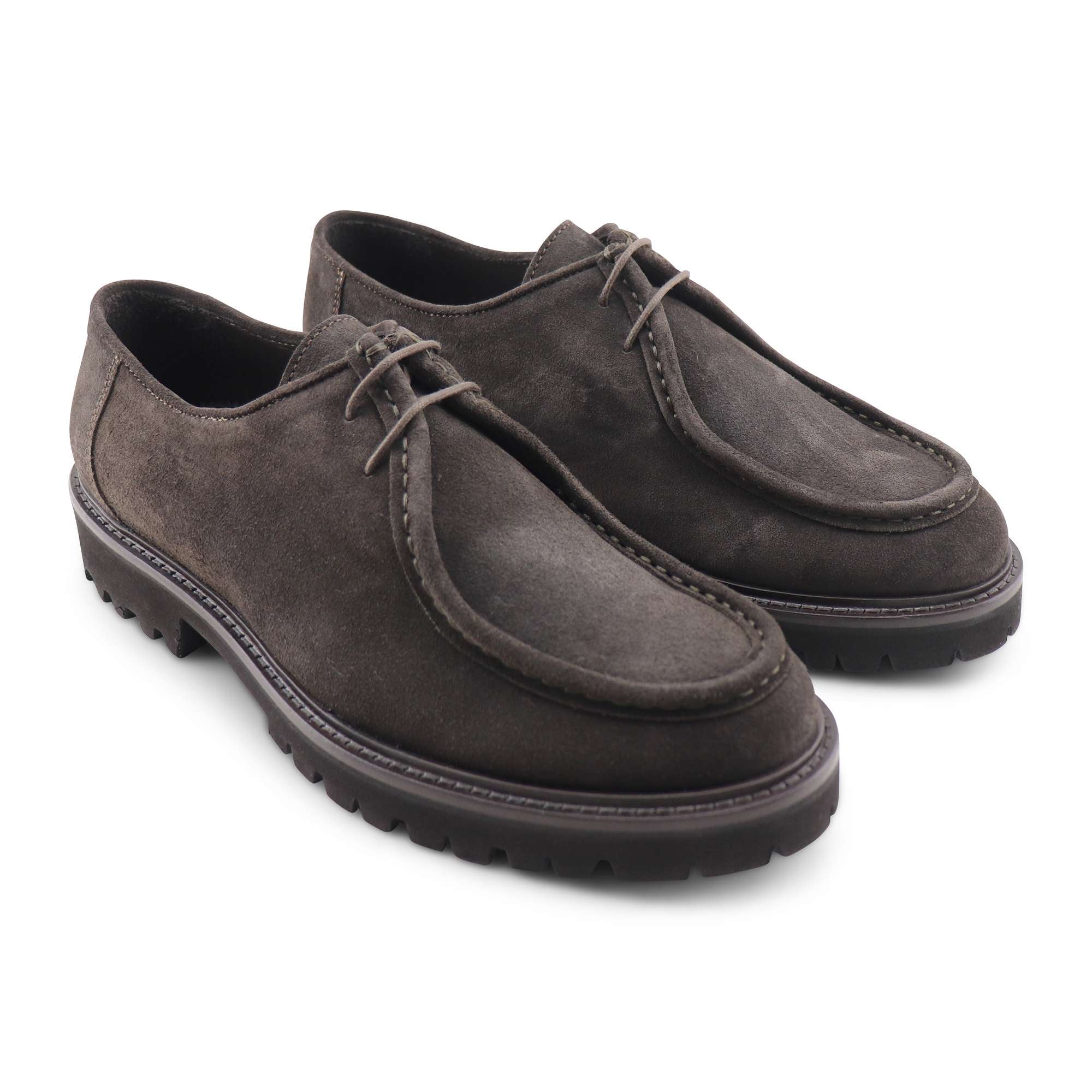 Derby ingegnere testa di moro in camoscio