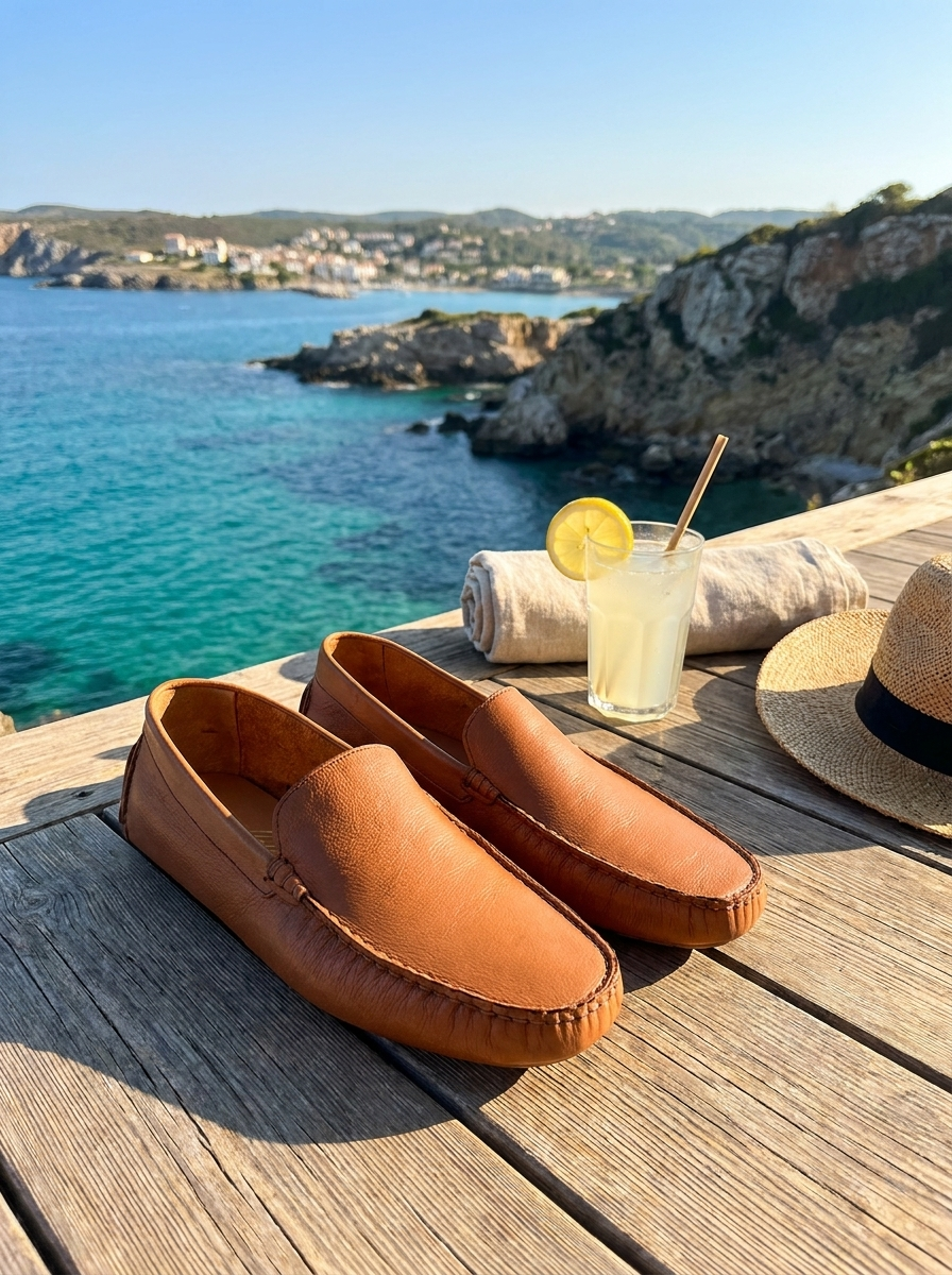 Vibram leather moccasins
