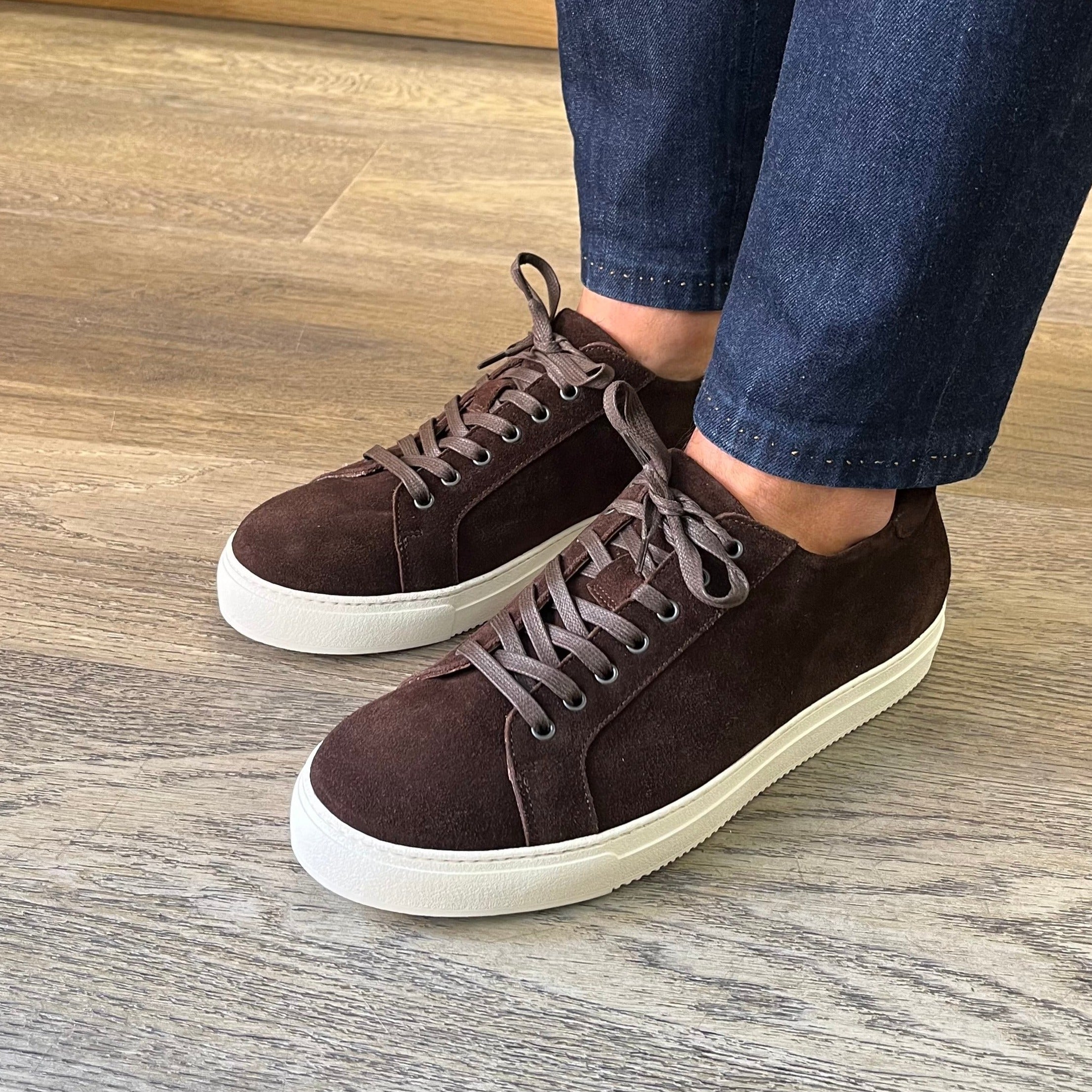 Vibram Chocolate Suede Sneakers