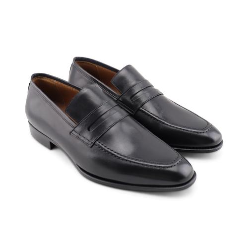 Mocassini neri in pelle