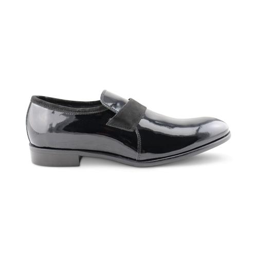 Black patent leather shoes