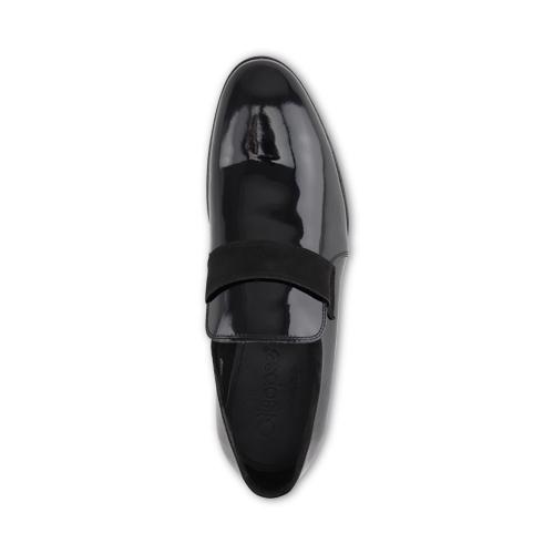 Black patent leather shoes