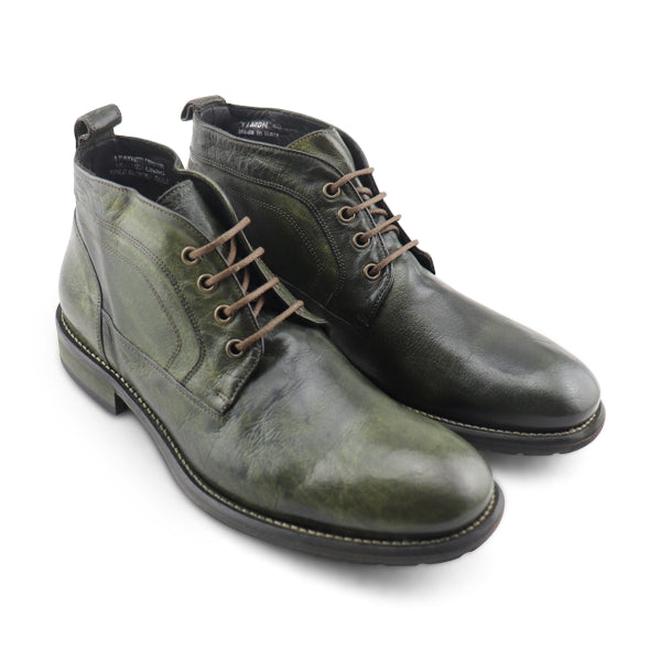 Polacchina in pelle verde