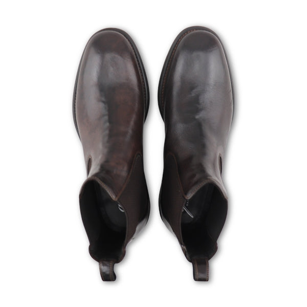 Beatles in dark buffalo leather