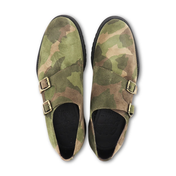 Double military leather buckle