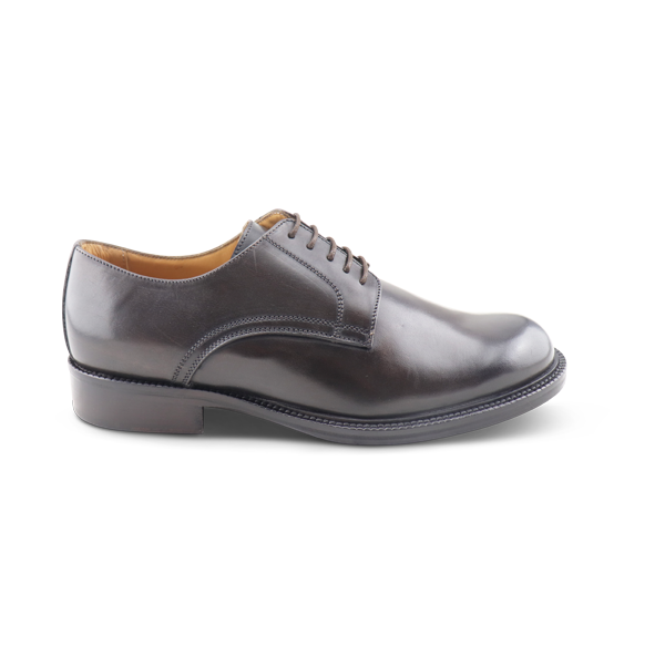 Dark brown leather derby