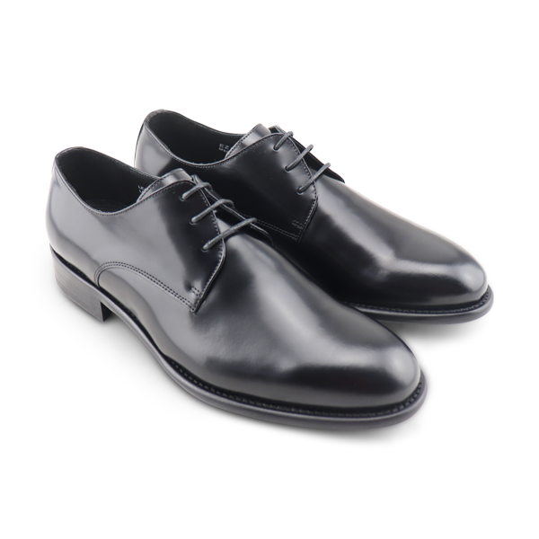 Derby in pelle abrasivato nero