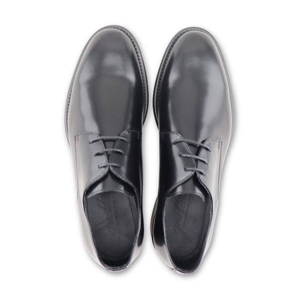 Derby in pelle abrasivato nero