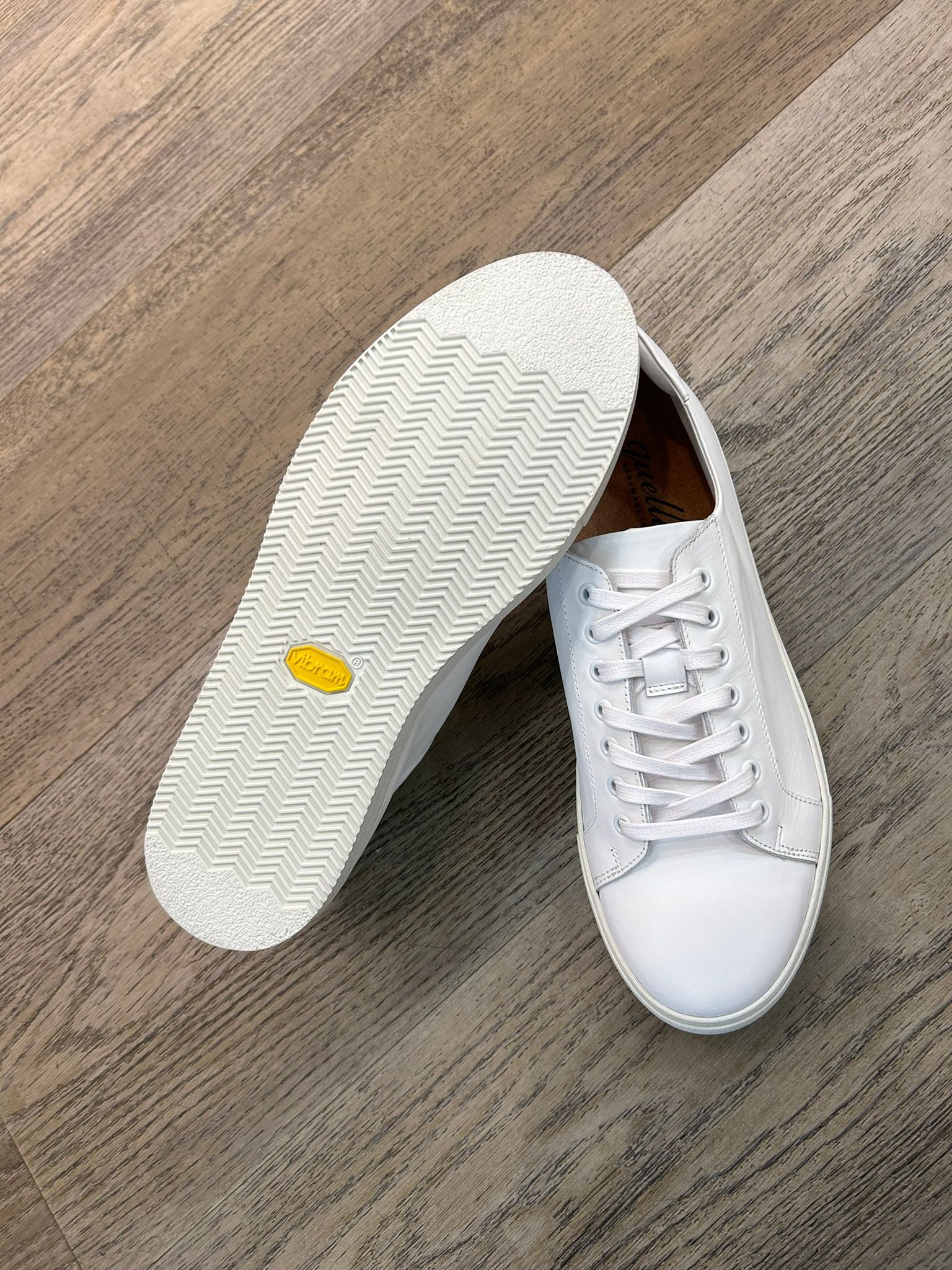 Vibram White Leather Sneakers
