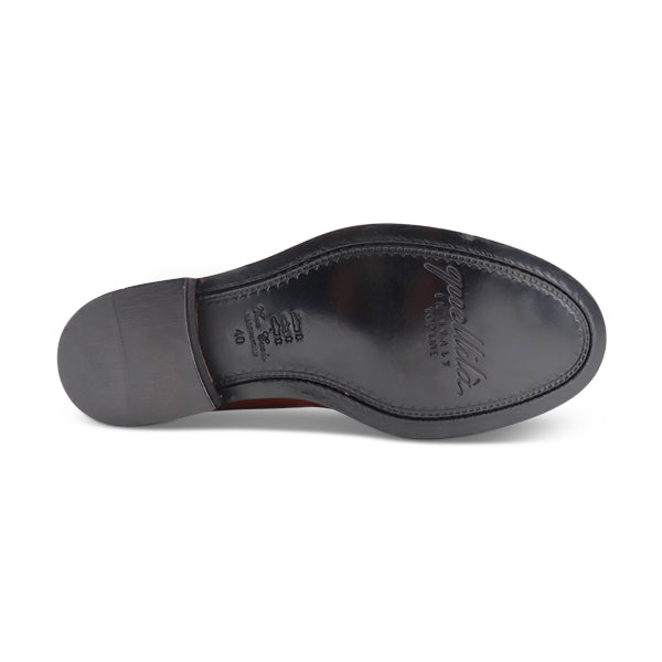 Mocassini con suola in cuoio cucita